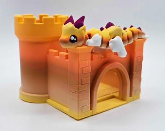 Castle with Dragon (Falling Leavesl)