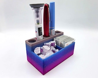 5 Pen + Needle & Alcohol Swab Organizer (Galaxy Sparkle)