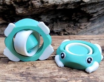 Frog Fidget Spinner (Green & White)