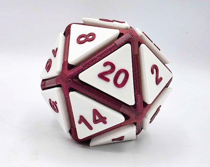 d20 Fidget Clicker (Pink)