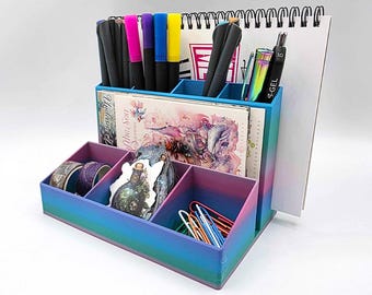 Journal/Planner Organizer or Desk Stand (Northern Lights)