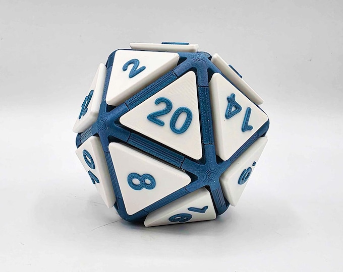d20 Fidget Clicker (Teal)