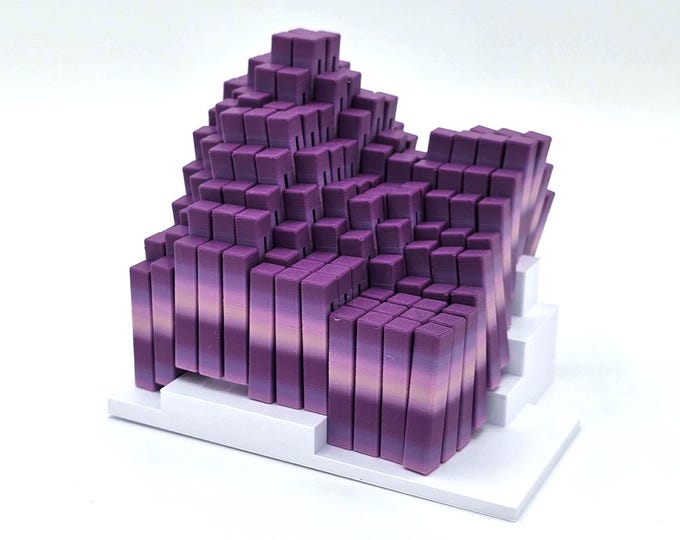 Large Flexi Cube Fidget Toy (Purple Gradient)