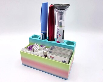5 Pen + Needle & Alcohol Swab Organizer (Macaron)