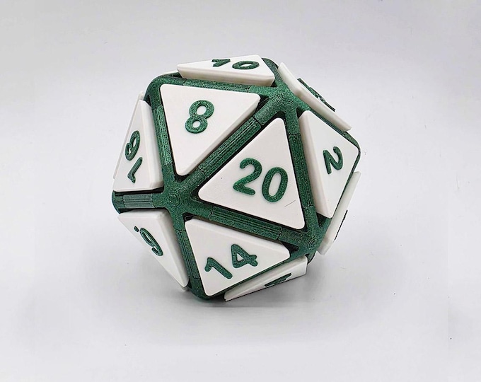 d20 Fidget Clicker (Green)