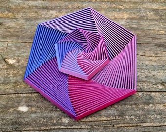 Hex Fidget Toy - Frosted Berry