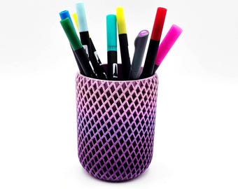 Diamond Pen Cup (Purple Gradient)