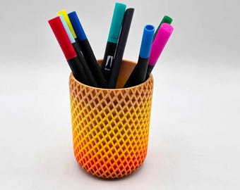 Diamond Pen Cup (Falling Leaves)