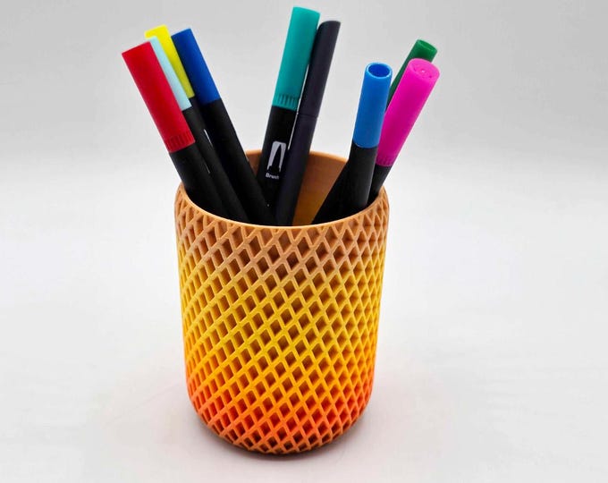 Diamond Pen Cup (Falling Leaves)