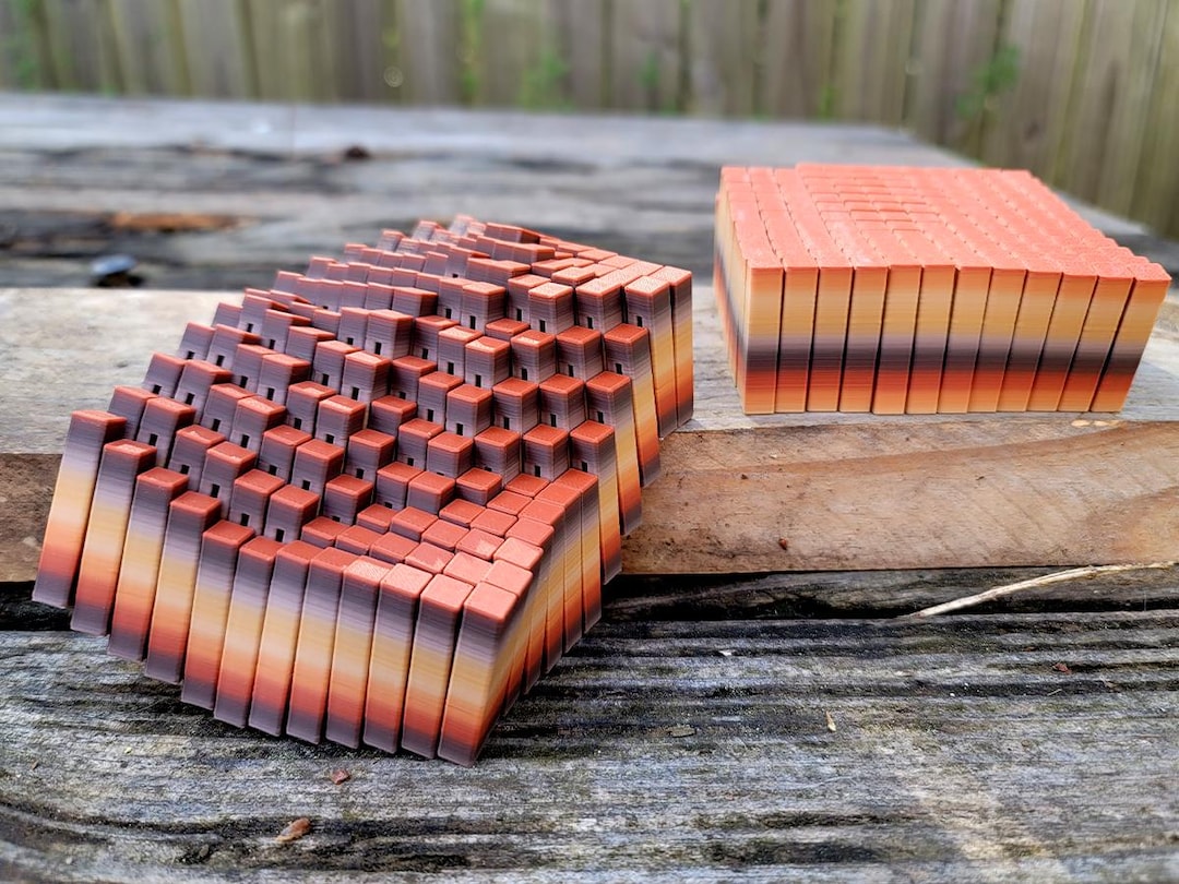 Large Flexi Cube Fidget Toy (autumn Brick) - Etsy