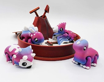 Dinosaur & Volcano Bundle (Dreamy Dusk)