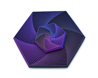 Hex Fidget Toy - Indigo Night