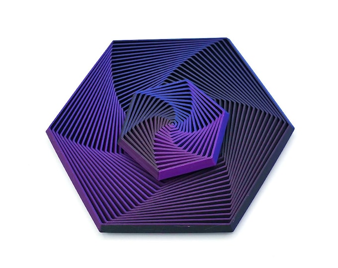 Hex Fidget Toy - Indigo Night