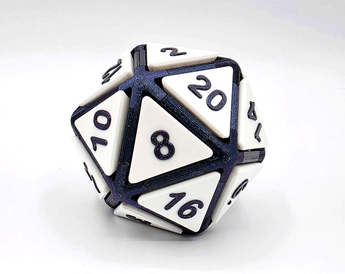 d20 Fidget Clicker (Black)
