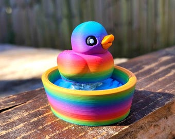 Clicky Ducky Fidget Toy (Rainbow)