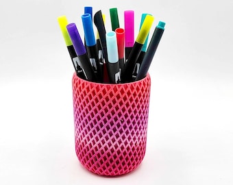 Diamond Pen Cup (Pink Gradient)
