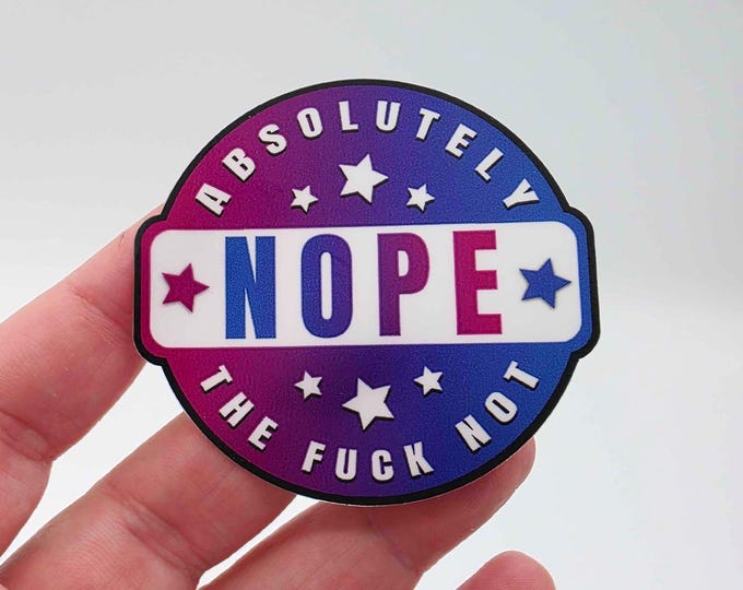 NOPE Sticker