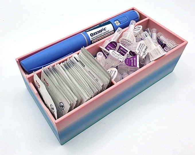 Single Pen + Needle & Alcohol Swab Organizer (Macaron)