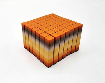 Small Flexi Cube Fidget Toy (Autumn Brick)