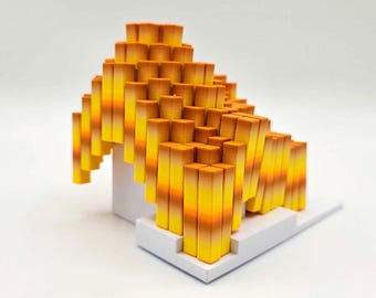 Large Flexi Cube Fidget Toy (Falling Leaves)