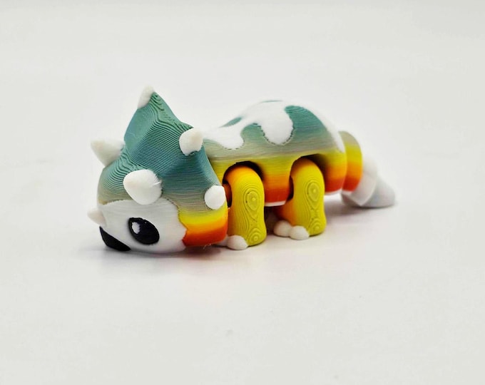 Desert Sunset Triceratops Desk Friend