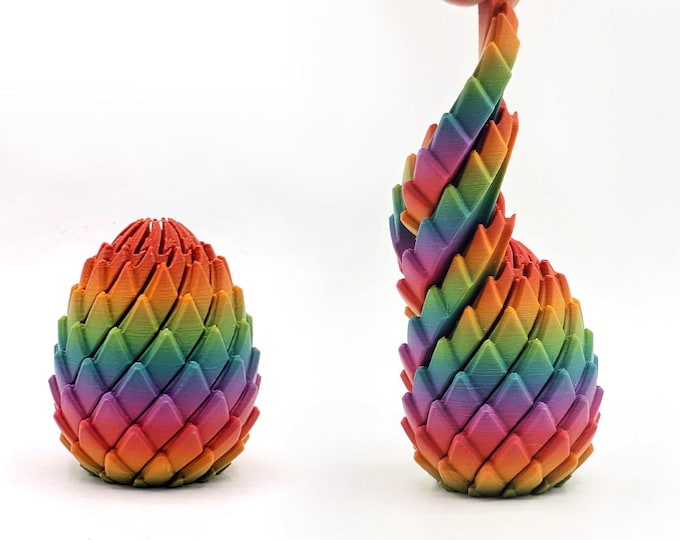 Dragon Egg Fidget Toy (Rainbow Blaze)