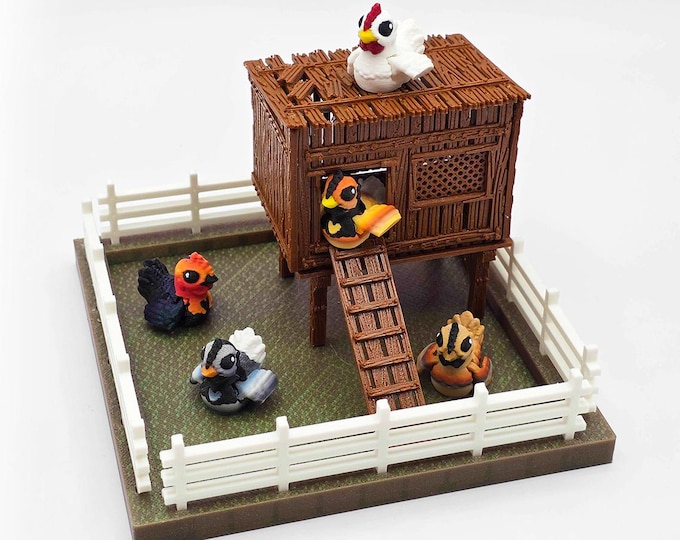 Chicken Yard & Coop + Five Chickens (Limited Edition: Only 20 Available)