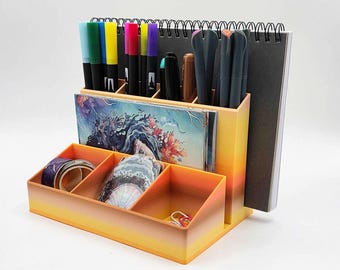 Journal/Planner Organizer or Desk Stand (Falling Leaves)