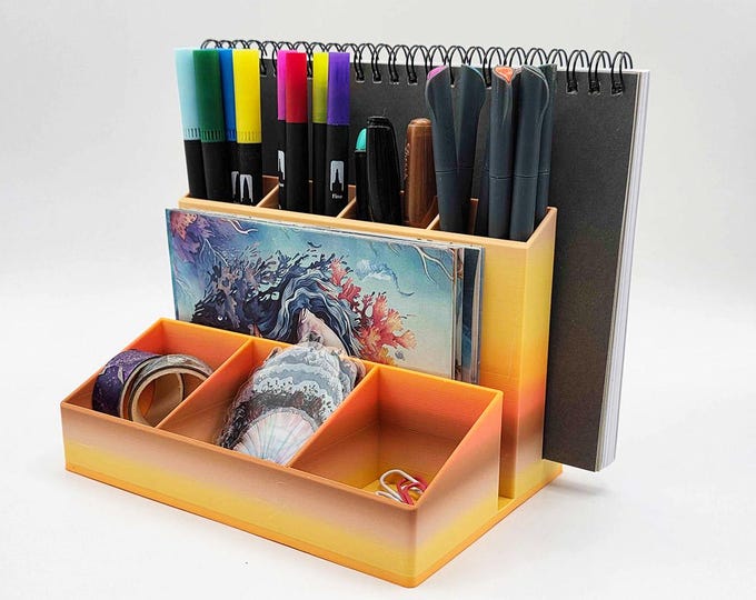 Journal/Planner Organizer or Desk Stand (Falling Leaves)