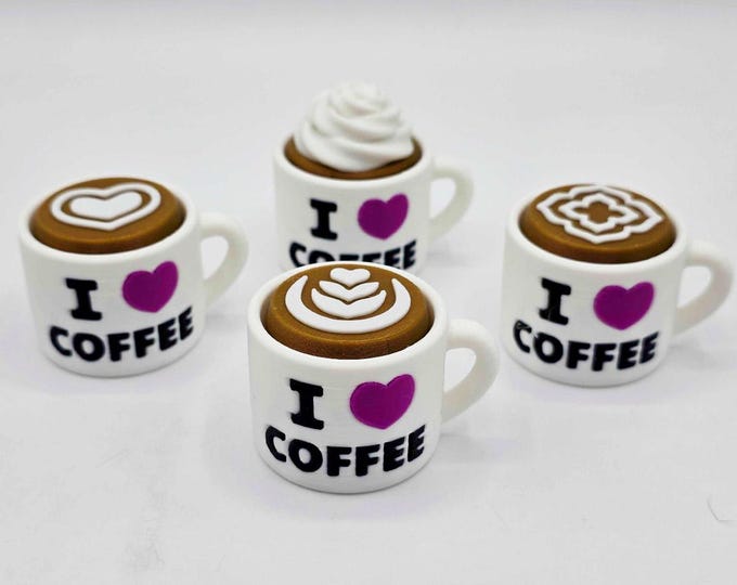Featured listing image: Coffee Fidget Clickers (I Heart Coffee)
