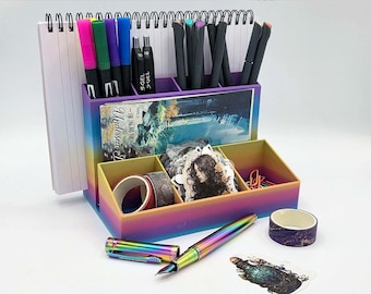 Journal/Planner Organizer or Desk Stand (Vibrant Coral)