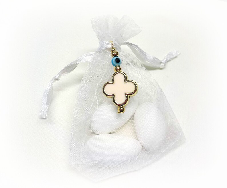 Baptism Favors Organza Pouches With Jordan Almonds Etsy