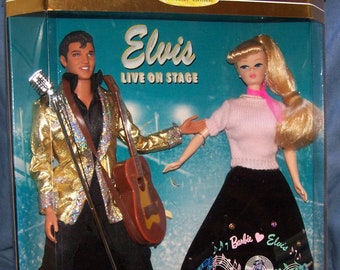 Mattel 1996 - ELVIS and BARBIE Doll - Barbie Loves Elvis - Model