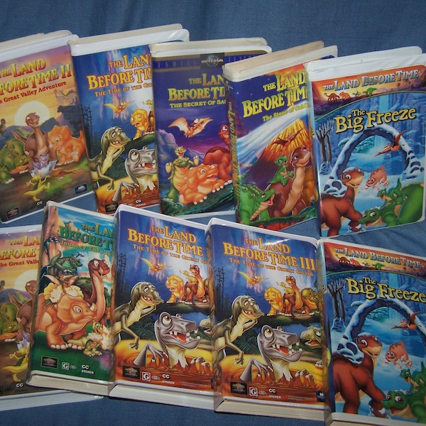 The Land Before Time VHS - Video Tape - Many to Choose From - Clamshell Versions