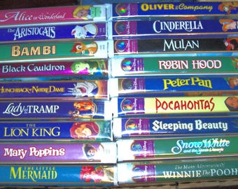 Walt Disney MASTERPIECE COLLECTION Clamshell Video Tape - VHS