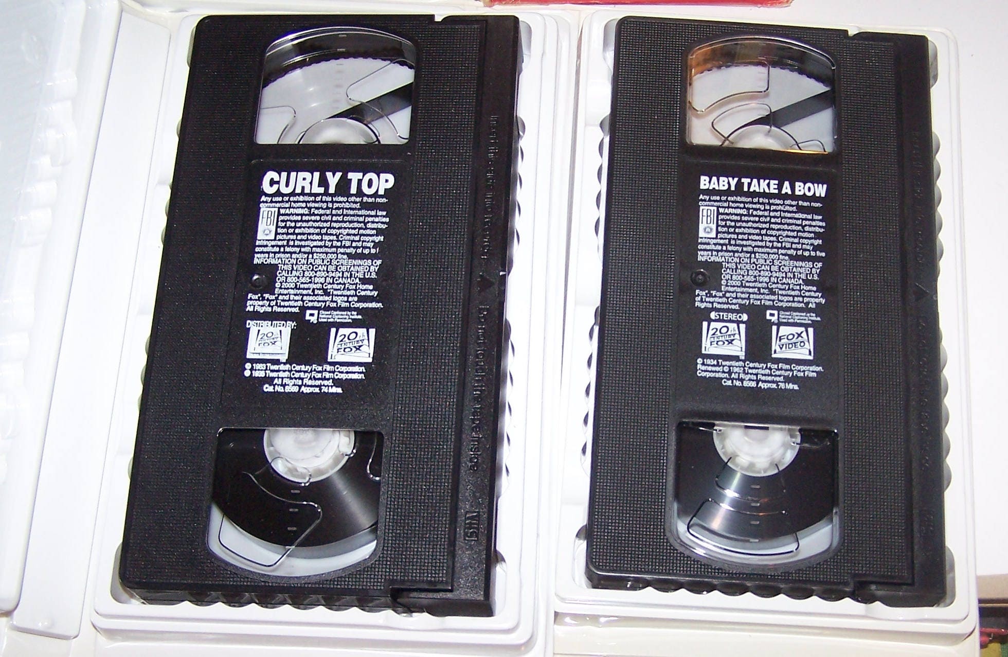 Shirley Temple Classic Video Tape ~ Curly Top and Baby Take