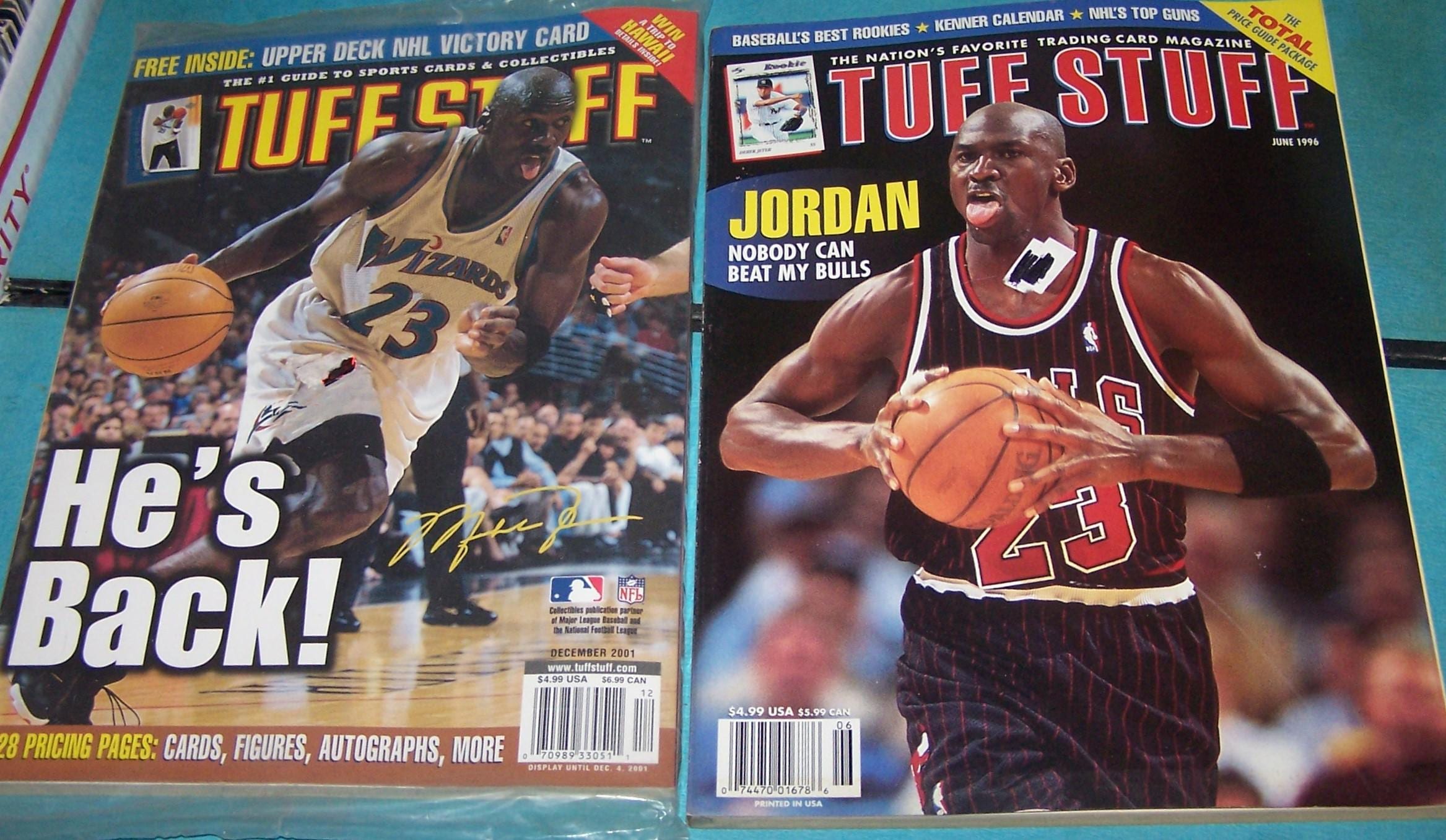 MICHAEL JORDAN Tuff Stuff Magazine Assortment - FIVE Hard to Find
