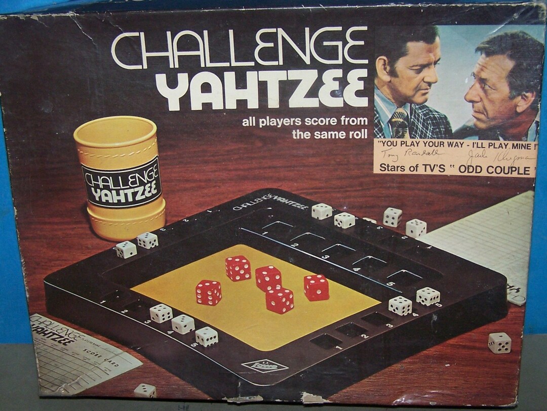 Challenge YAHTZEE - Lowe Brand - Dated 1974 - All Players Score