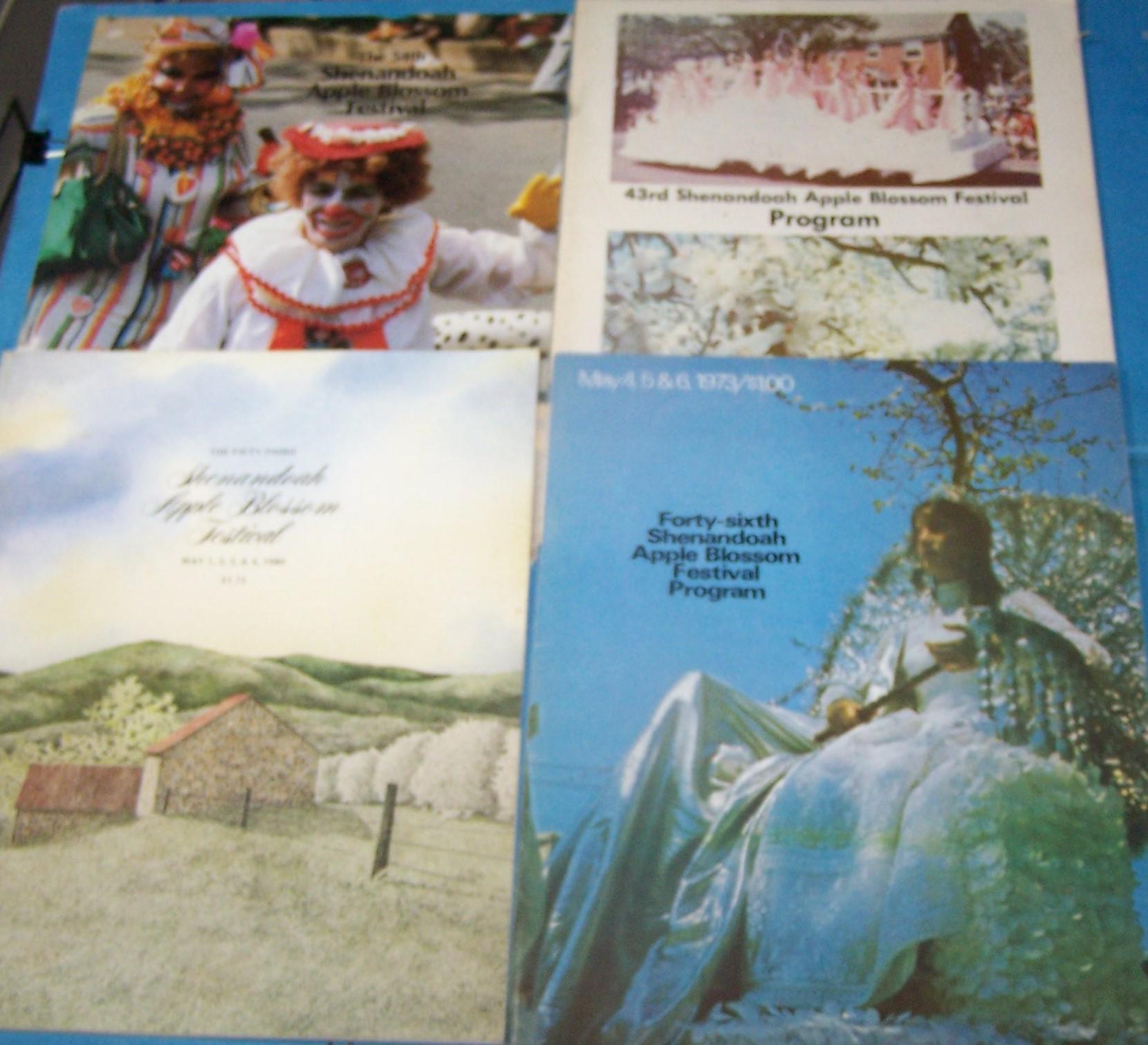 Winchester Va - Shenandoah APPLE BLOSSOM Programs - Set of 7