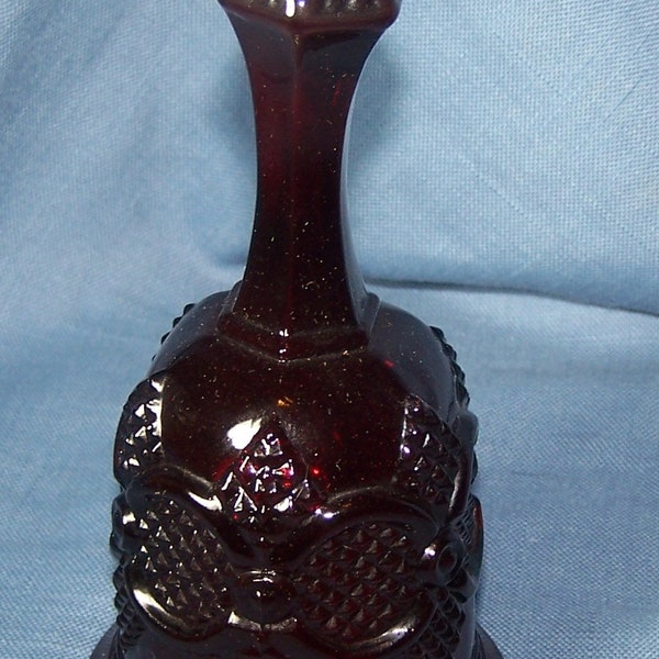 Avon - Ruby Red Dinner Bell - 1876 Cape Cod Collection - Measure 7 inches tall and 3 1/2 inches in diameter