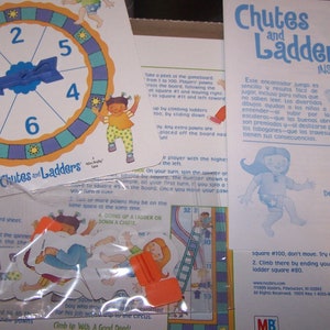 MILTON Bradley CHUTES and LADDERS - an Exciting up and Down Game for ...