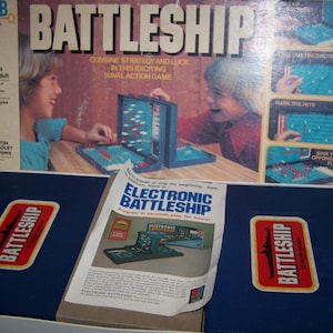 Vintage 1978 Battleship Board Game - Milton Bradley - MB #4730 - Complete - Combine Strategy and Luck in this Naval Action Game