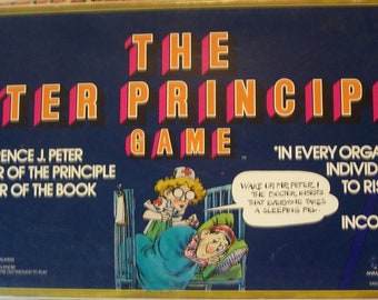 THE PETER PRINCIPLE Game - Animal Town Game - Avalon Hill - 1979 - Game pieces new