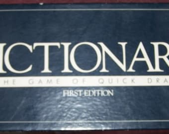 PICTIONARY FIRST Edition ~ The Game of Quick Draw ~ 1985 Version