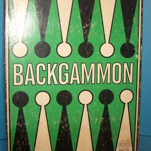 REISS BACKGAMMON Set - 1975 - Style Number 751 - Wooden Tiles - Complete