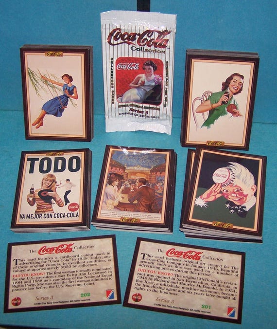 Lot of 100 Coca-cola Series 3 Trading Cards - Numbers 201-300