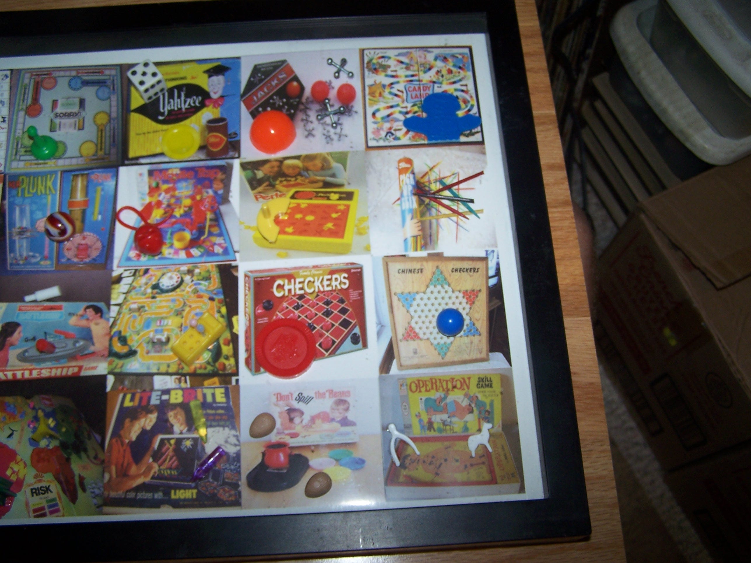Vintage GAME SHADOW BOX Featuring Game Pieces 11 X Etsy