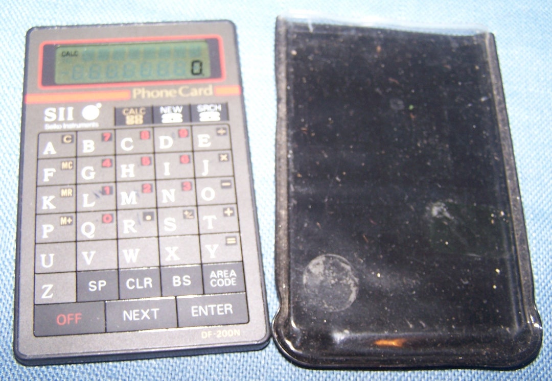 SII Seiko Instruments DF-200 Phone Card Electronic Phone Directory