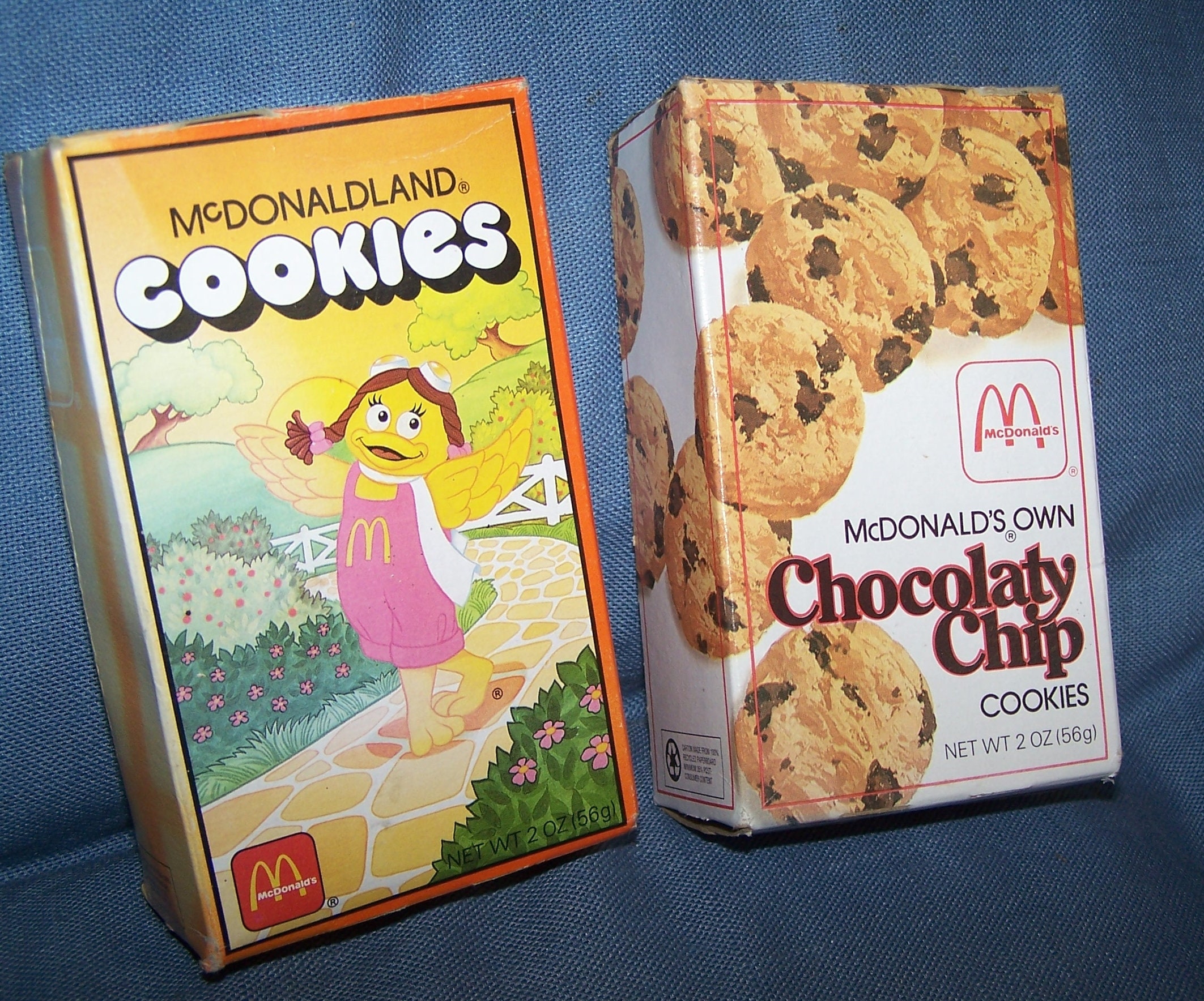 Vintage Mcdonald's Cookie Boxes 1980's - These Are Empty Boxes