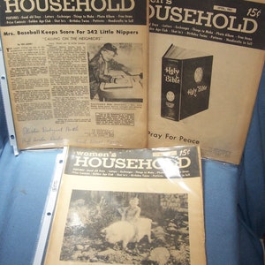 Women&#39;s Household Magazines - Set of THREE - Vintage - May 1963, July 1962, and April 1962 - 15 Cent cover prices